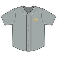 Short Sleeve Full-Button Baseball Top