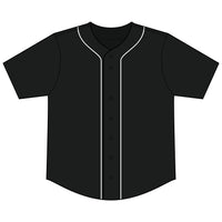 Short Sleeve Full-Button Baseball Top