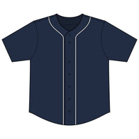 Short Sleeve Full-Button Baseball Top