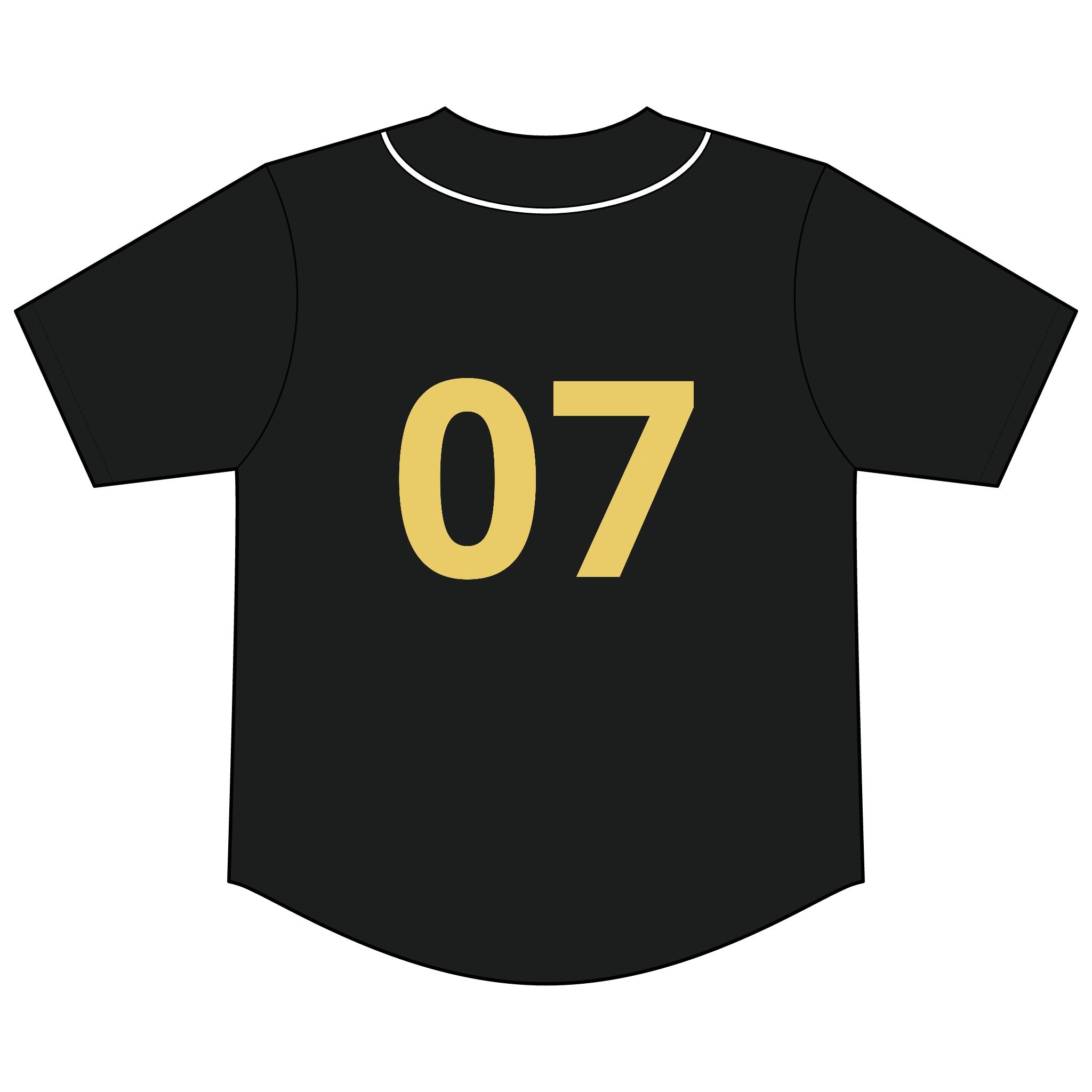Short Sleeve Full-Button Baseball Top
