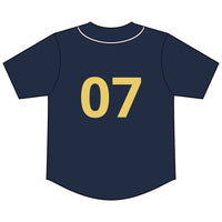 Short Sleeve Full-Button Baseball Top