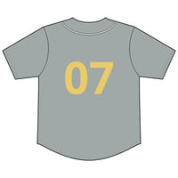 Short Sleeve Full-Button Baseball Top